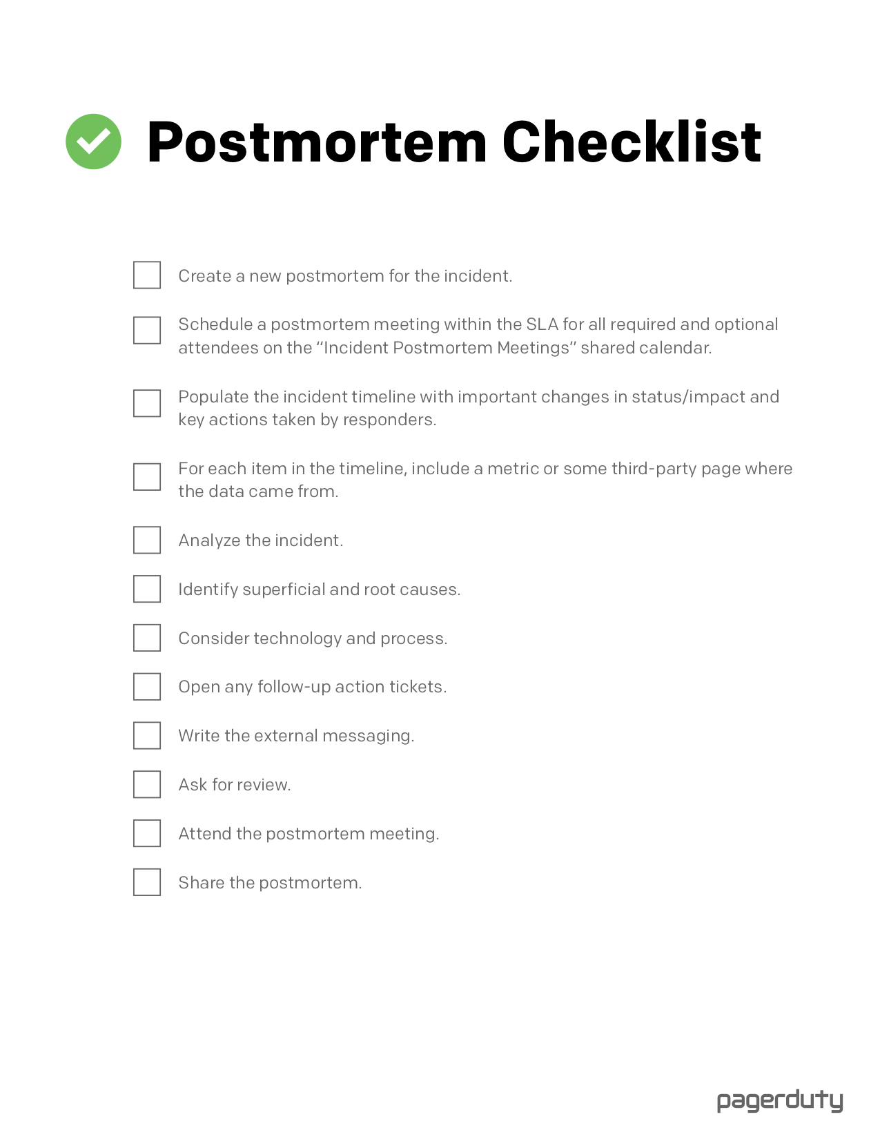 Checklist